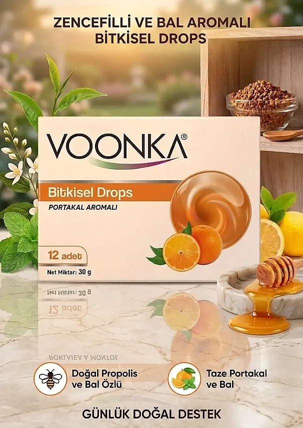 Voonka C Vit Portakal Bitkisel 12 Drops - 1