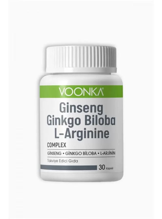 Voonka Ginseng Ginkgo Biloba ve L-Arginine 30 kapsül - Voonka