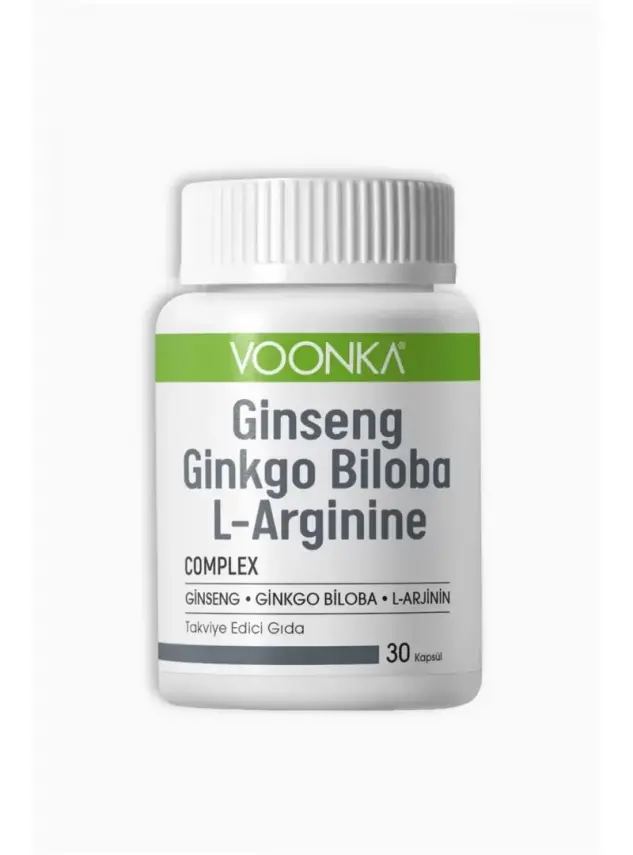 Voonka Ginseng Ginkgo Biloba ve L-Arginine 30 kapsül - 1