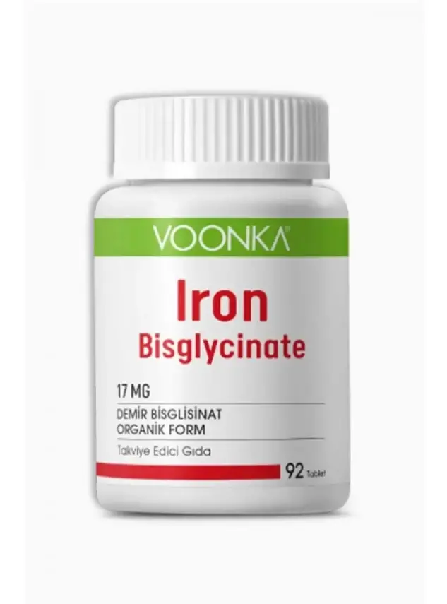 Voonka Iron Bisglycinate Demir 92 Kapsül - 1