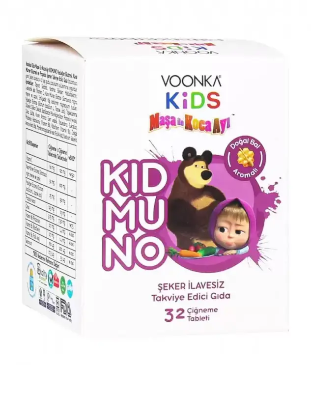 Voonka Kids Maşa ile Koca Ayı Kidmuno 32 Tablet - 1