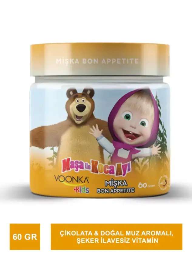 Voonka Kids Maşa ile Koca Ayı Mişka Bon Appetite 60 gr Toz Form - 1
