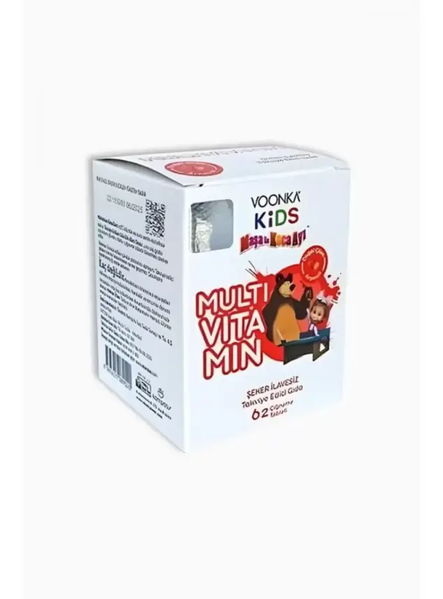 Voonka Kids Maşa ile Koca Ayı Multivitamin 62 Tablet - 1