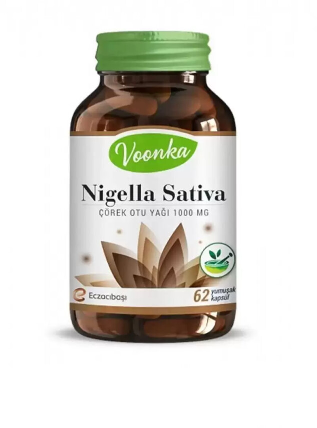 Voonka Nigella Sativa Çörekotu Yağı 62 Kapsül - Voonka