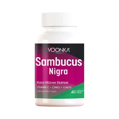 Voonka Sambucus Nigra Kara Mürver Ekstresi 42 Çiğneme Tablet - 1