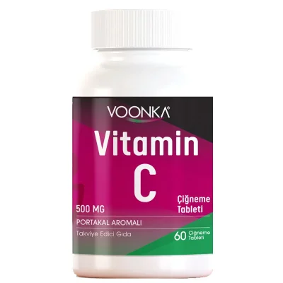 Voonka Vitamin C Çiğneme Tableti 500 Mg 60 Tablet - Voonka