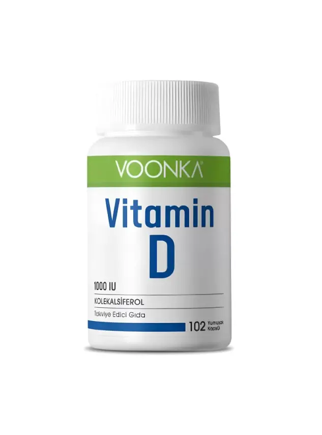 Voonka Vitamin D İçeren Takviye Edici Gıda 102 Kapsül - 1
