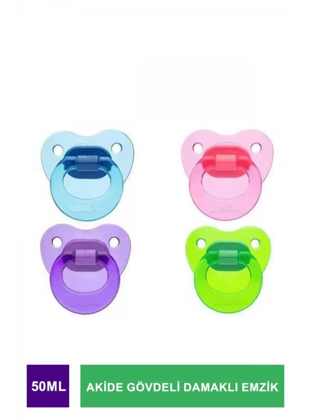 Wee Baby 111 Akide Gövdeli Damaklı Emzik No:1 - Wee Baby