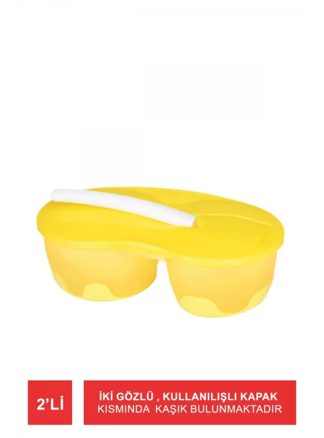 Wee Baby 2 Hazneli Mama Kabı Seti - 886 - - Wee Baby