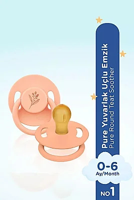 Wee Baby 698 Pure Kauçuk Uçlu No:1 0-6 Ay Emzik - Wee Baby