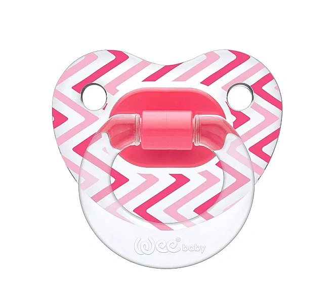 Wee Baby 836 Emzik Damaklı Seffaf Desenli Askılı No:1 - pembe - 1