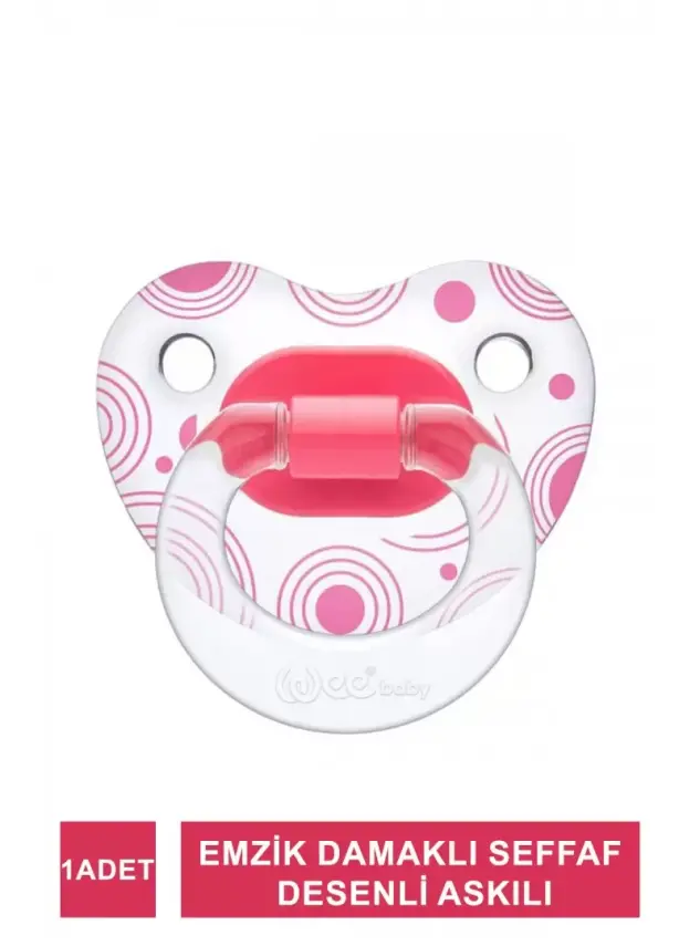Wee Baby 836 Emzik Damaklı Seffaf Desenli Askılı No:1 - 1