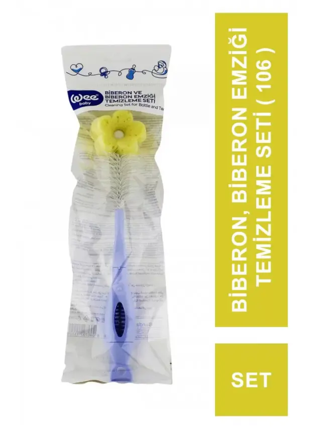 Wee Baby Biberon ve Biberon Emziği Temizleme Seti -106- - 1