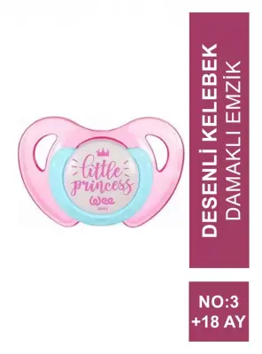 Wee Baby Desenli Kelebek Damaklı Emzik No:3 18+ Ay -174- - 1