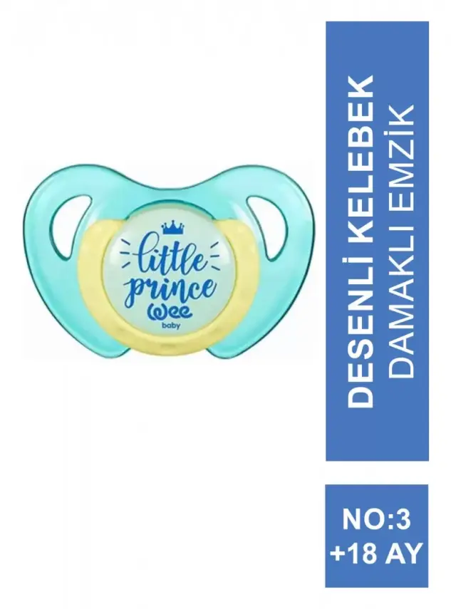 Wee Baby Desenli Kelebek Damaklı Emzik No:3 18+ Ay -174- - 2