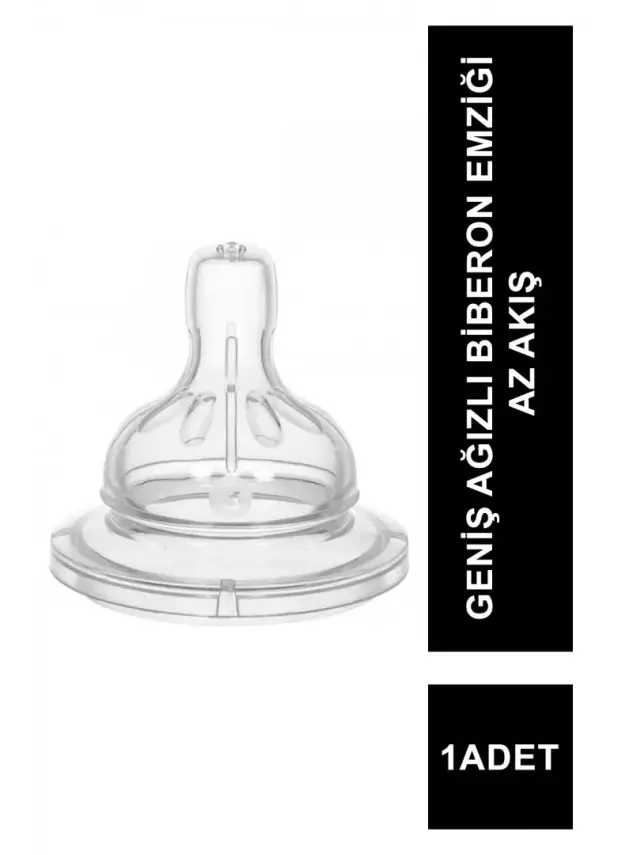 Wee Baby Geniş Ağızlı Biberon Emziği Az Akış No:1 828 - 1