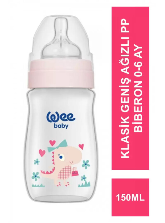 Wee Baby Klasik Geniş Ağızlı PP Biberon 0-6 Ay 150 ml - 135 - - Wee Baby