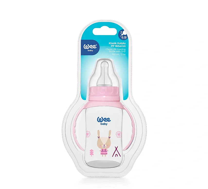 Wee Baby Klasik Kulplu PP Biberon 150 ml - 744 - - 1