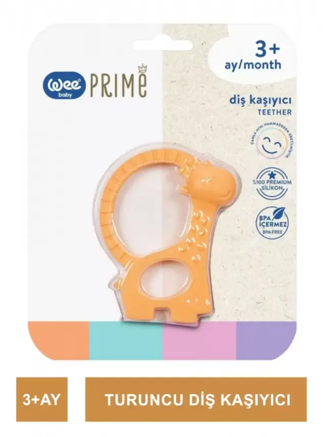 Wee Baby Prime Diş Kaşıyıcı 3+ Ay - Turuncu - 928 - - 2