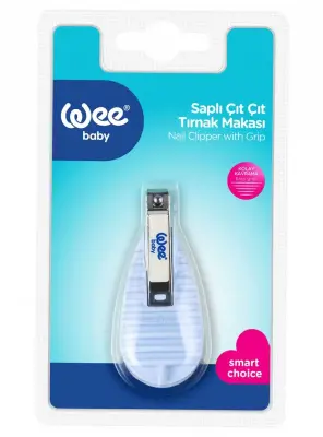 Wee Baby Saplı Çıt Çıt Tırnak Makası - Mavi - 888 - - 2