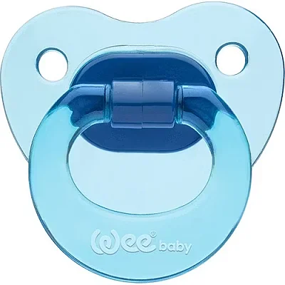 Wee Baby Silikon Damaklı Emzik Akide 113 - Mavi - Wee Baby