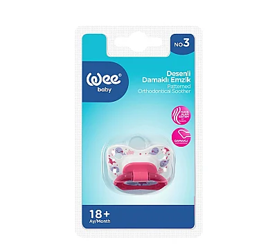 Wee Desenli Damaklı Emzik 18+ Ay - 835 - Kırmızı - Wee Baby