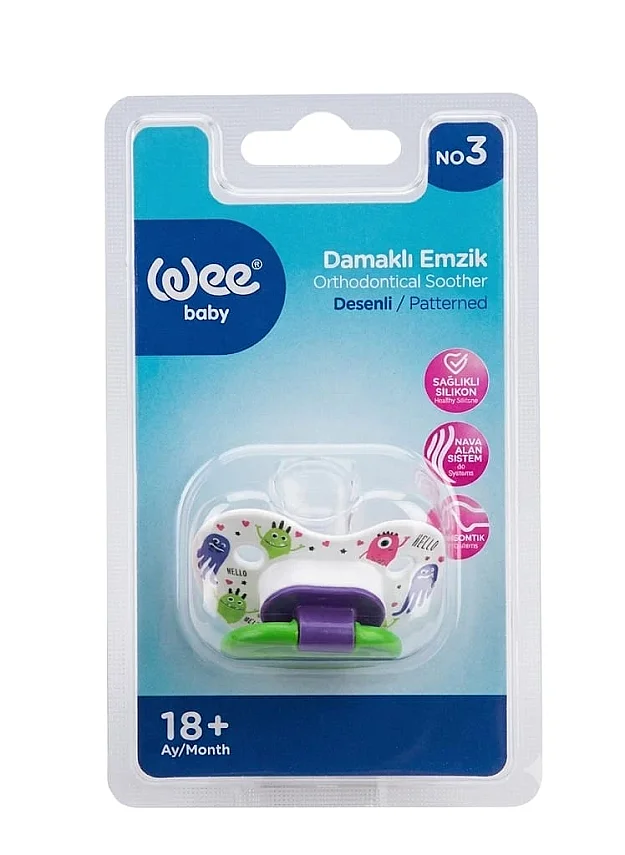 Wee Desenli Damaklı Emzik 18+ Ay - 835 - Yeşil - 1