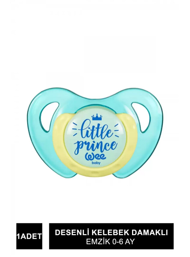 Wee Baby Desenli Kelebek Damaklı Emzik 0-6 Ay - 172 - - Wee Baby