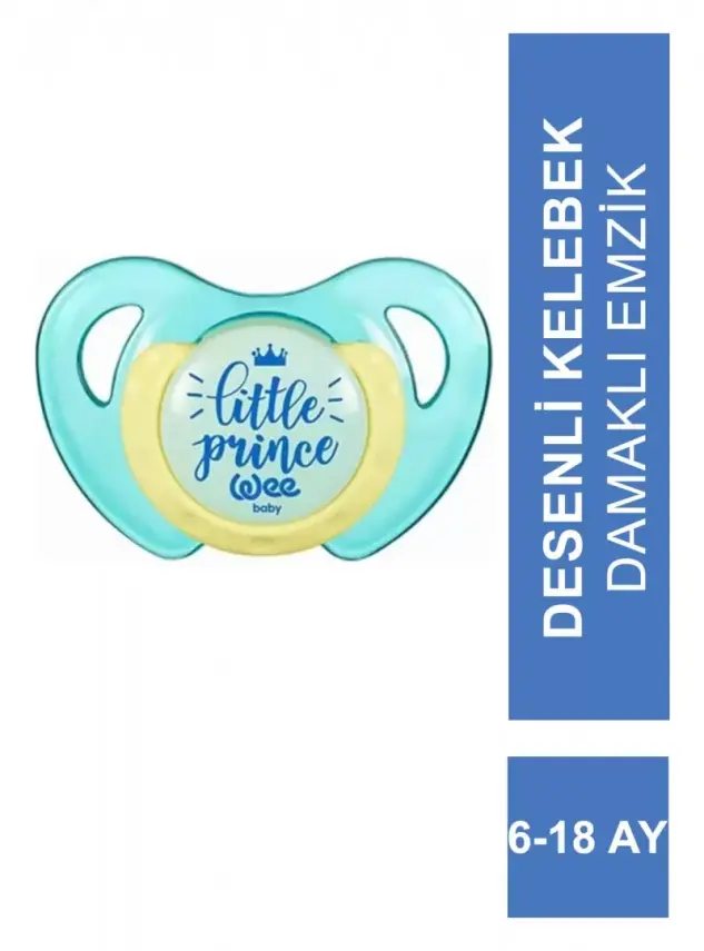 Wee Baby Desenli Kelebek Damaklı Emzik 6-18 Ay - 173 - - 2