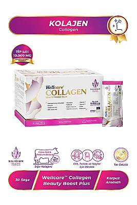Wellcare Collagen Beauty Boost Plus Karpuz Aromalı 11,7gr x 30 Saşe - 1
