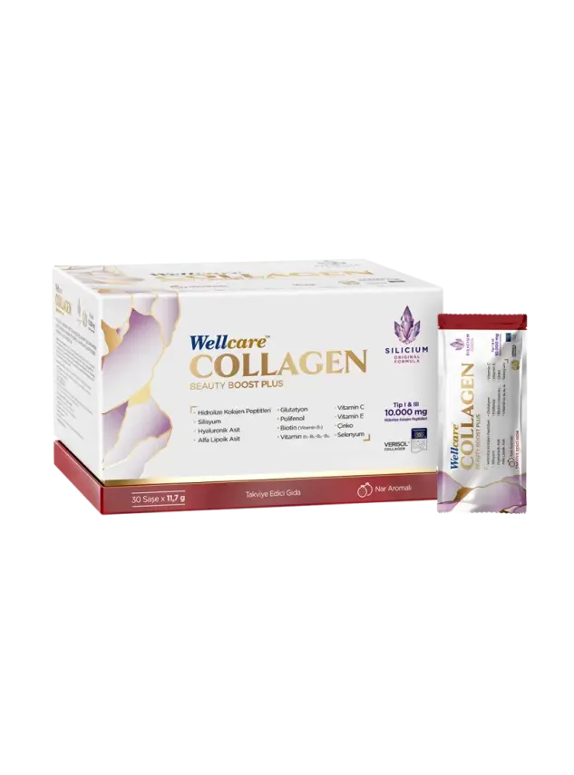 Wellcare Collagen Beauty Boost Plus Nar Aromalı 11,7gr x 30 Saşe - 1