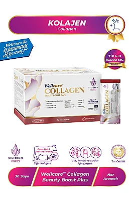 Wellcare Collagen Beauty Boost Plus Nar Aromalı 11,7gr x 30 Saşe - Wellcare