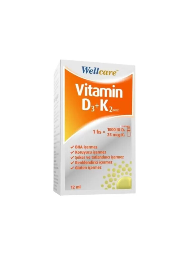 Wellcare D3K2 Sprey 12 ml - Wellcare
