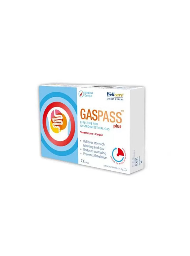 Wellcare Gaspass Plus 20 Tablet - Wellcare