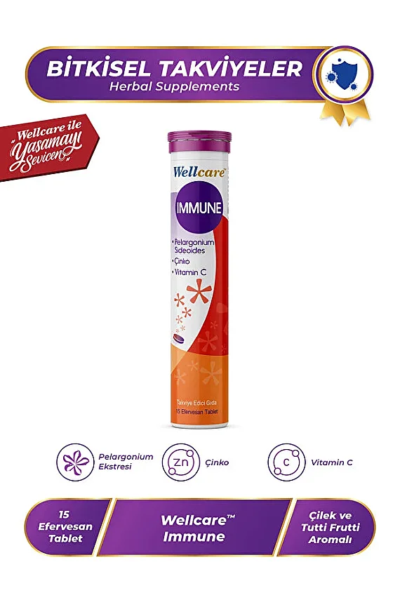 Wellcare İmmune 15 Efervesan Tablet - 1