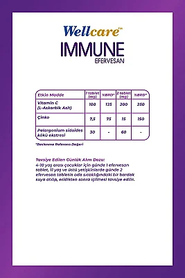 Wellcare İmmune 15 Efervesan Tablet - 2