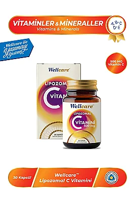 Wellcare Lipozomal Vitamin C 500mg 30 Kapsül - Wellcare