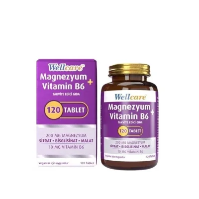 Wellcare Magnezyum B6 Vitamini 120 Tablet - Wellcare