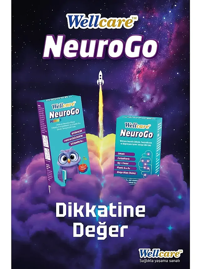Wellcare Neurogo Minies Sitikolin, Fosfotidilserin, Vitamin B12 Içeren Sıvı Takviye Edici Gıda - 3