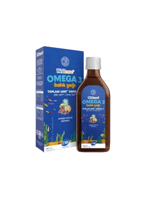 Wellcare Omega 3 Karışık Meyve Aromalı Balık Yağı 150 ml - Wellcare
