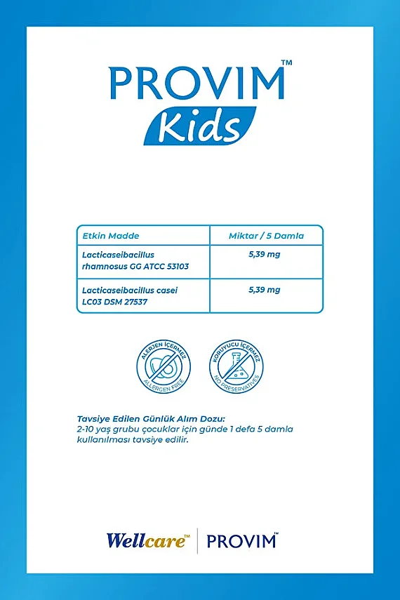 Wellcare Provim Kids Damla 8 ml - 2