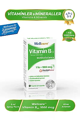 Wellcare Vitamin B12 1000 Mcg 5 ml - Wellcare