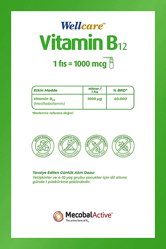 Wellcare Vitamin B12 1000 Mcg 5 ml - 2