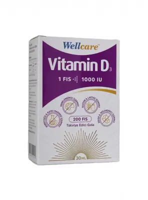 Wellcare Vitamin D3 1000 IU 30 ml - Wellcare