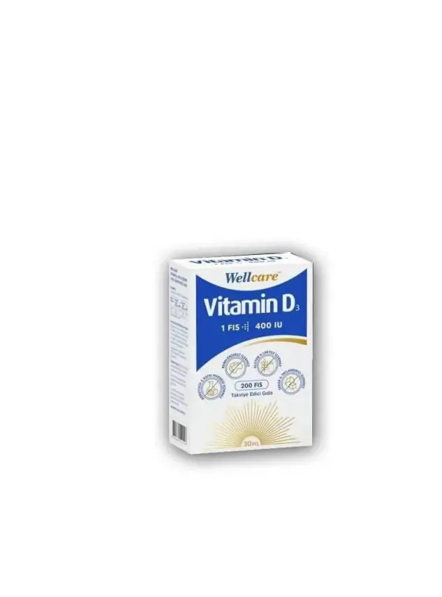 Wellcare Vitamin D3 400 IU 30ml - 1