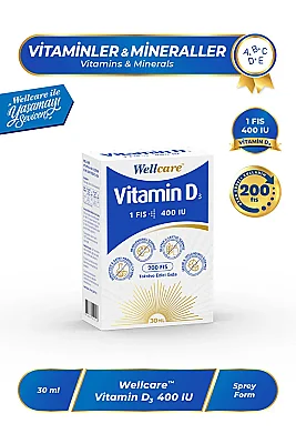 Wellcare Vitamin D3 400 IU 30ml - Wellcare