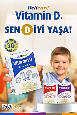 Wellcare Vitamin D3 400 IU 30ml - 3