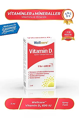 Wellcare Vitamin D3 600 IU 5ml - Wellcare