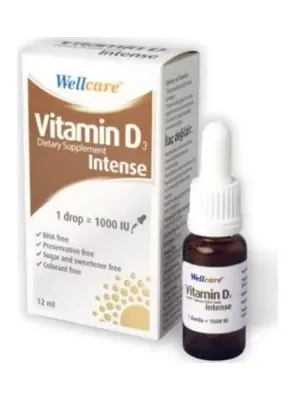 Wellcare Vitamin D3 Intense 1000 IU 12 ml - Wellcare