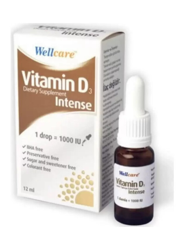 Wellcare Vitamin D3 Intense 1000 IU 12 ml - Wellcare
